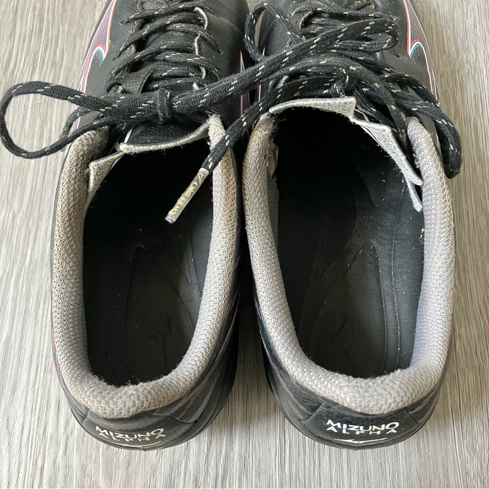 Mizuno Alpha Select Junior FG Soccer Cleats Kids Size 4.5 Black Firm Ground - Picture 9 of 11
